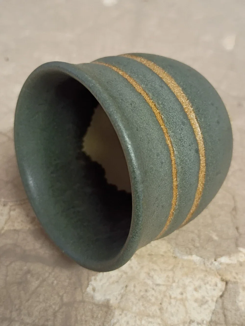 Small Handmade Ceramic Wine Or Whiskey Cup